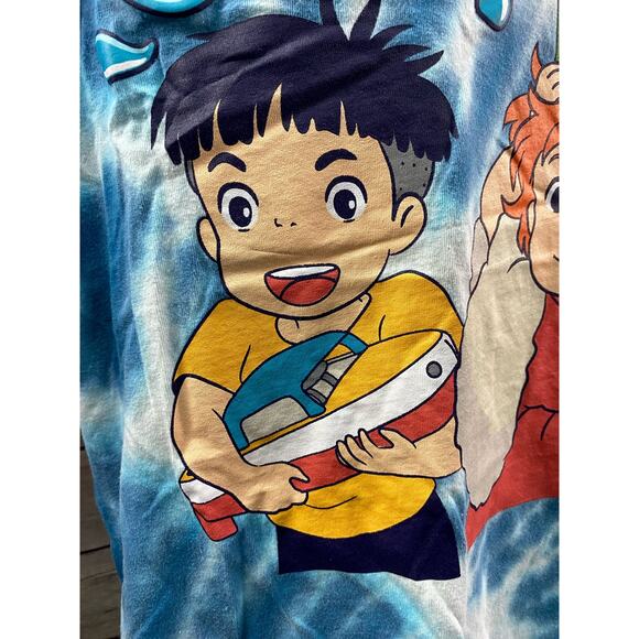 Ponyo T shirt  EXCLUSIVE Anime' Size Small Tie Dyed Unisex Men's Women - Picture 11 of 11
